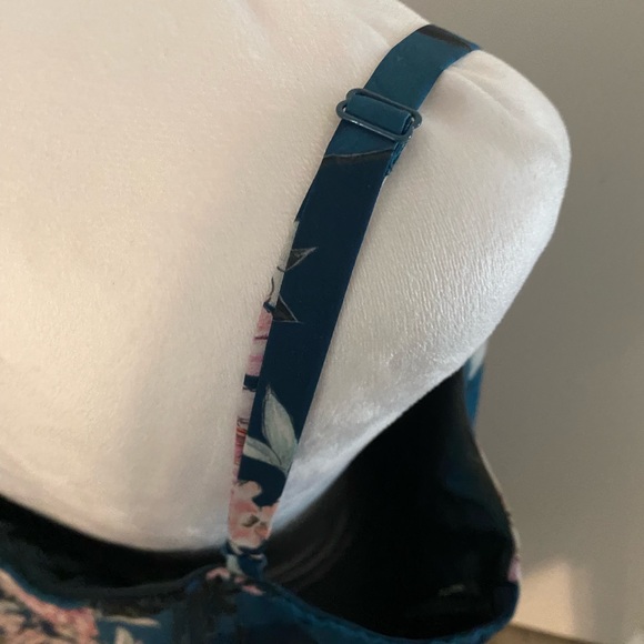 City Chic Women Size 18 Maxi Dress Jade Green Pink Floral Bloom V Hi Low Wrap - Picture 5 of 7